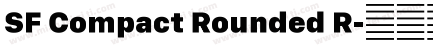 SF Compact Rounded R字体转换